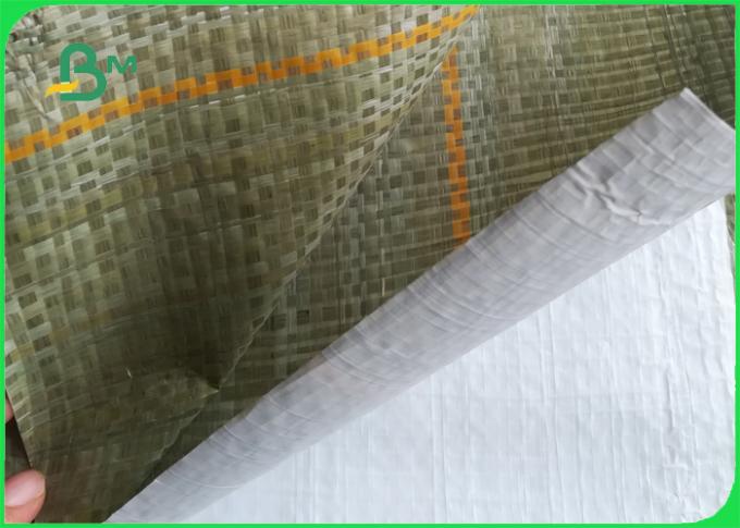 Γκρίζο πράσινο λεπτό υφαμένο σύνθετο έγγραφο τσαντών για τις υψηλής αντοχής συσκευάζοντας τσάντες τσιμέντου