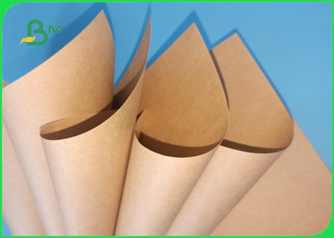 Το FDA ενέκρινε τον ξύλινο πολτό 40gsm 100% - καφετί Kraft χαρτί σκαφών της γραμμής 80gsm για τη συσκευασία