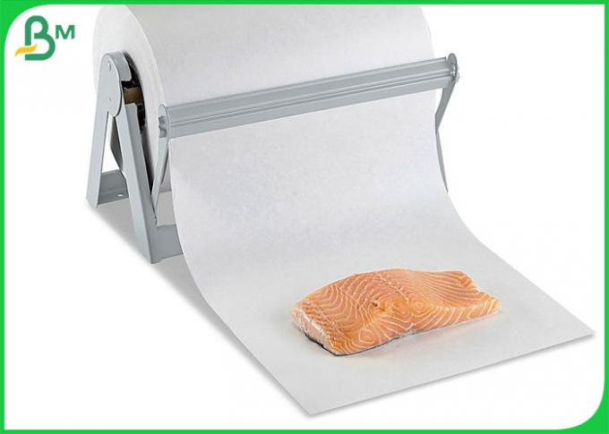 100% φυσικός πολτός ντυμένο άσπρο χαρτί χασάπηδων 70gsm + 10g PE για το τύλιγμα του κρέατος
