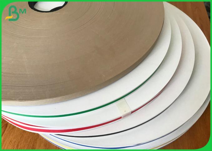 15mm πλάτους 60gsm καθαρό χρώματος έγγραφο της Kraft ρόλων άσπρο για την κατανάλωση του σωλήνα αχύρου εγγράφου