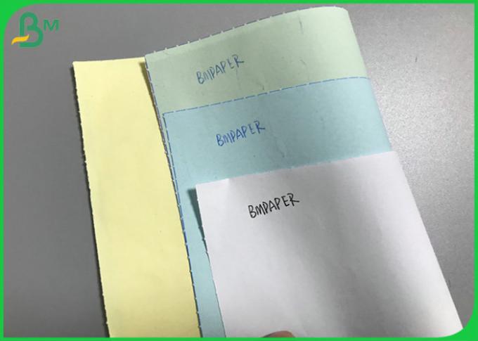Πολλαπλάσιο χρώματος έγγραφο αντιγράφων NCR χωρίς άνθρακα 50gsm/ρόλος εγγράφου εκτύπωσης 55gsm