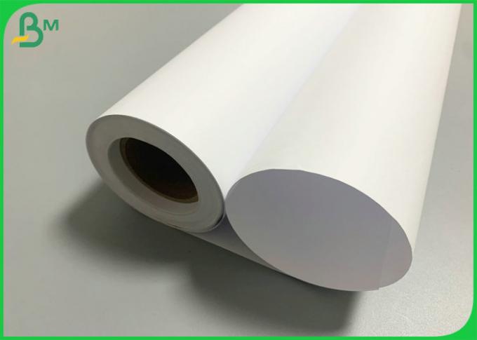 36» Χ 50m άσπρο χαρτί σχεδιαστών 20lb για τον ξύλινο πολτό εργοστασίων εκτύπωσης