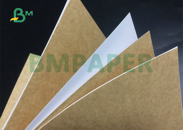 100% βαθμός τροφίμων ντυμένος Kraft ρόλος εγγράφου 325gr 365gr για το κιβώτιο συσκευασίας τροφίμων που τυπώνεται