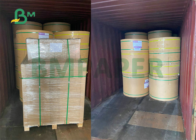 100% βαθμός τροφίμων ντυμένος Kraft ρόλος εγγράφου 325gr 365gr για το κιβώτιο συσκευασίας τροφίμων που τυπώνεται