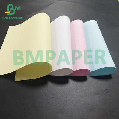 60gm Κίτρινο Πράσινο ροζ Χωρίς άνθρακα αντίγραφο χαρτί CB CFB CF Rolls συσκευασία