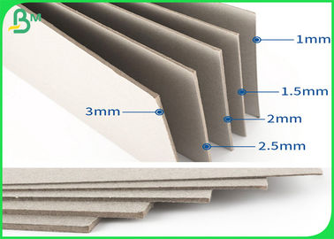 Ανακυκλωμένη ισχυρή ακαμψία φύλλων χαρτονιού πολτού γκρίζα 1.5mm γκρίζο χαρτί