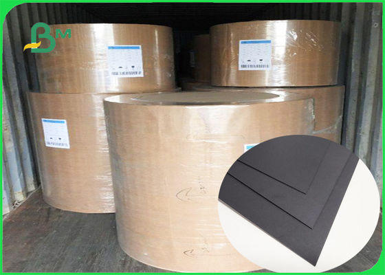 SGS επικυρωμένο FDA 350gsm 400gsm FSC μαύρο χαρτόνι για τις καλύψεις σημειωματάριων