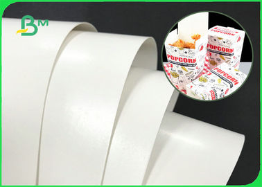 Διπλός πίνακας ντυμένου εγγράφου PE πλευρών λευκός 300GSM 350GSM για τα κιβώτια γρήγορου φαγητού