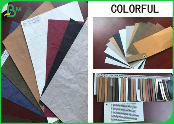 Διάφορο χρώμα 0.3mm 0.55mm παχύ ανακυκλώσιμο Washable έγγραφο της Kraft για Totebag