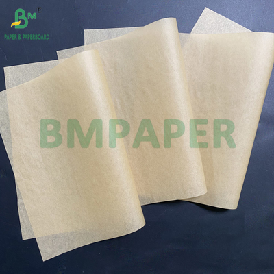 34gm 40gm Grease Proof Paper Kraft Brown Σάντουιτς Τεχνουργήματα Συσκευής Τυποποιημένο Μέγεθος