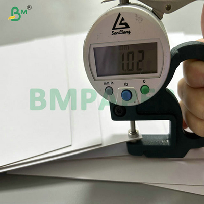 1.2mm 1.5mm 2 πλευρικά επικαλυμμένα λευκά πλακερισμένα χαρτόνια για καλλυντικά κουτιά συσκευασίας 70x100cm