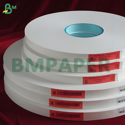22-53mm Λευκό Φαγητό Ασφαλές Φασόλι Συσκευή Kraft Paper Rolls Εκτυπώσιμα