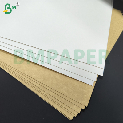 Μπράουν Kraft Back Board 270gm 350gm Πάνω Λευκό Επιστρωμένο Carrier Board