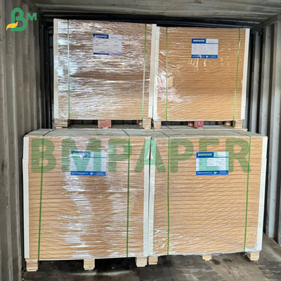 Μπράουν Kraft Back Board 270gm 350gm Πάνω Λευκό Επιστρωμένο Carrier Board