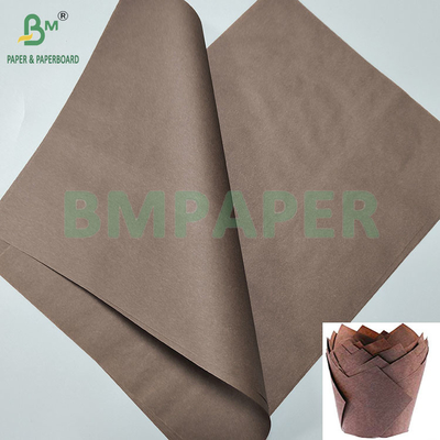40gm Greaseproof Brown Baking Cup Cake Paper Tray Εφοδιασμός με μάφιν