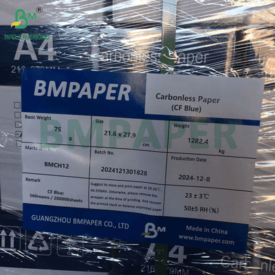 Λευκό Καναρίνι Ροζ ψηφιακό χαρτί NCR 20# για 2 - 5 μέρη Χωρίς άνθρακα