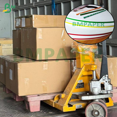 60g Χαρτί από καλαμάκι τροφίμων 15mm X 3100mm Για καλαμάκια ποτών Διαφορετικά σχέδια