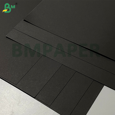 80gm ξύλινο χαρτοπολτό διπλής όψης μαύρο DIY πολυτελή συσκευασία χαρτί Kraft