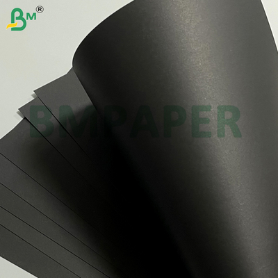 80gm ξύλινο χαρτοπολτό διπλής όψης μαύρο DIY πολυτελή συσκευασία χαρτί Kraft
