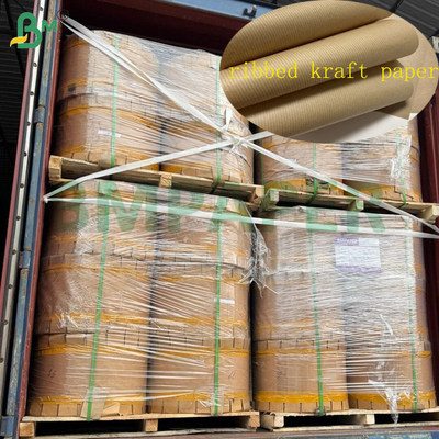 60gsm 70gsm Ακατέργαστο Καφέ Ριγωτό Χαρτί Kraft Για Συσκευασία 1100mm 1200mm
