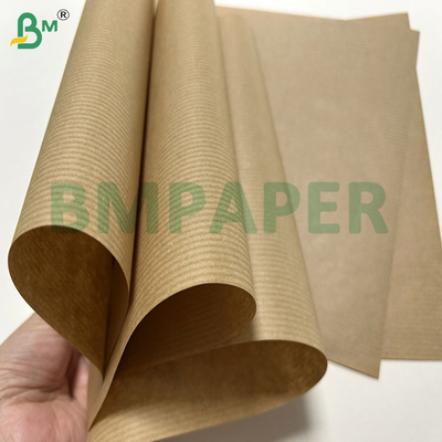 60gsm 70gsm Ακατέργαστο Καφέ Ριγωτό Χαρτί Kraft Για Συσκευασία 1100mm 1200mm