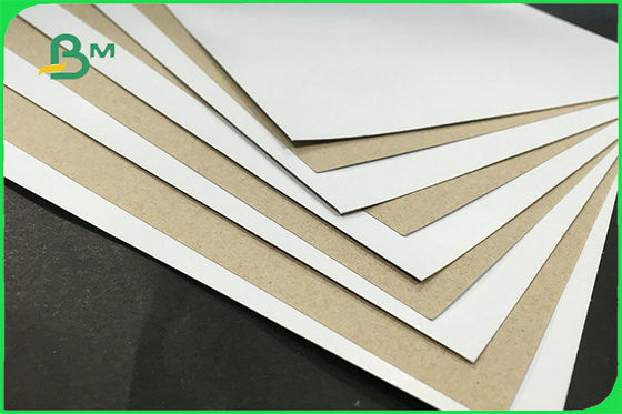 Ανακυκλωμένος μια πλευρά έντυσε το λευκό γκρίζο πίσω διπλό πίνακα για το κιβώτιο FSC συσκευασίας