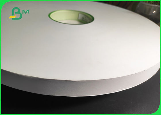 Άσπρο χρώμα 27mm εγγράφου τυλίγματος αχύρου θερμότητας Sealable 28gsm πλάτος