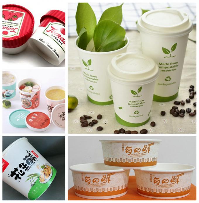 230gsm 260gsm PLA έντυσε το χαρτόνι για το βιοδιασπάσιμο χρηματοκιβώτιο τροφίμων κύπελλων 100%