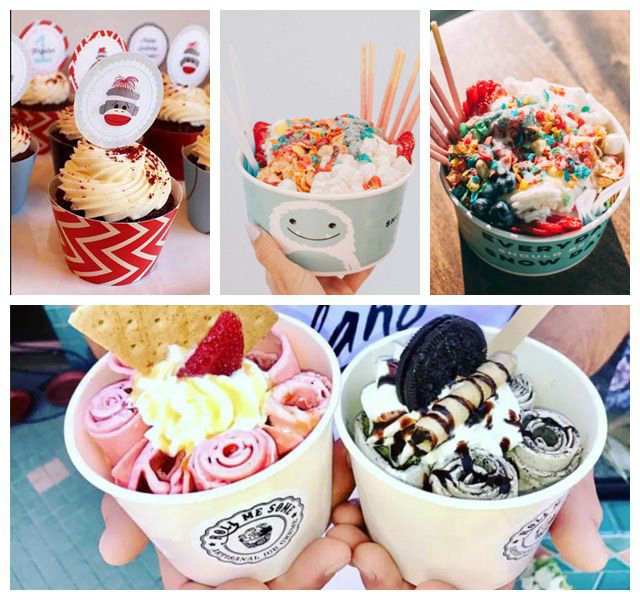 250g + ντυμένο έγγραφο βαθμού τροφίμων 20g PE για τη βιομηχανία παγωτού