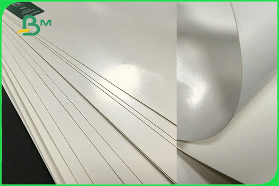 Το ελεφαντόδοντο FDA 300gsm FSC μια πλευρά έντυσε το άσπρο έγγραφο PE GC1 πινάκων για το κύπελλο εγγράφου