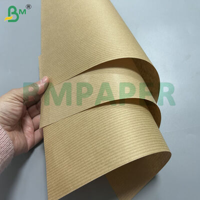 30gm 32gm Καφέ χρώμα MG Ribbed Kraft χαρτί για συσκευασία τροφίμων 700mm 800mm