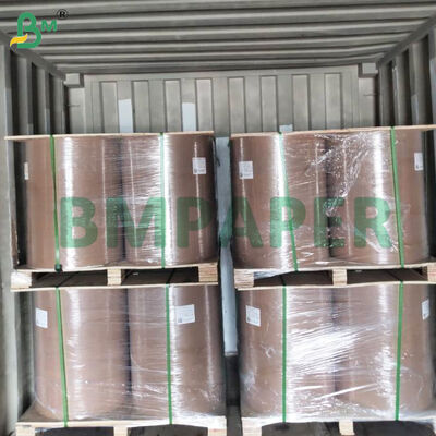 Χάρτης περιτύλιξης γυαλίματος μηχανοσφαιρίσματος καφέ 1000 mm πλάτος κυλίνδρος 35gsm