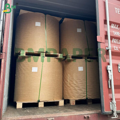 Χάρτης περιτύλιξης γυαλίματος μηχανοσφαιρίσματος καφέ 1000 mm πλάτος κυλίνδρος 35gsm