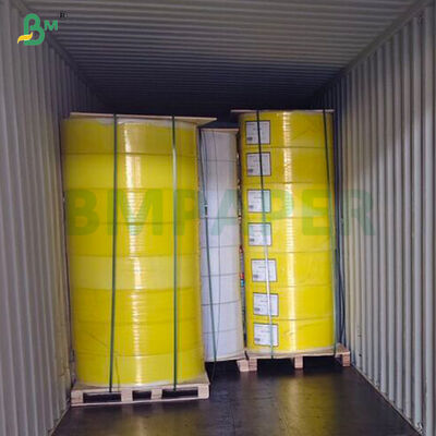 Λευκό Μπλε Κίτρινο 78-85g Ακαθόριο αντίγραφο χαρτί 214mm 305mm 650mm σε ρόλο