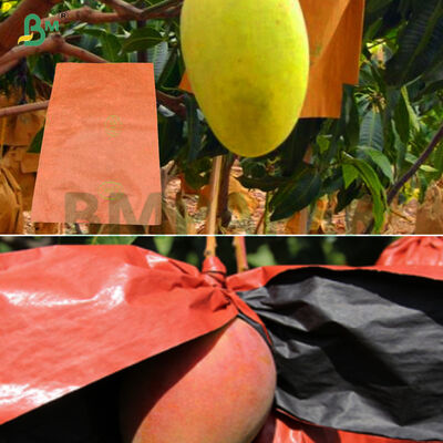 Outer Red Wax Coating Stronger Shading Fruit Bag Paper for Outdoor Use