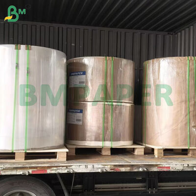 40gm Δύο πλευρές Σιλικόνης Επικαλυμμένα Καφέ Χαρτί Κουλουδιών