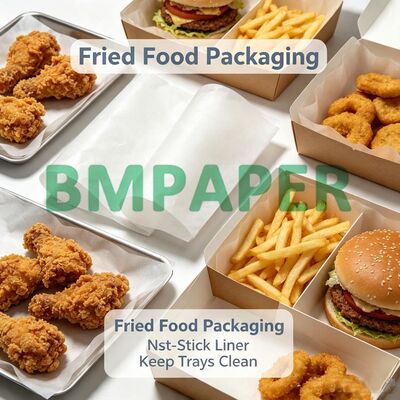 45gsm Grease Proof Paper Rolls Πλάτος 565mm, Λευκό Καφέ Επίπεδο Τροφίμων Κιτ 3 - 10
