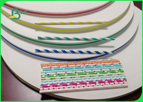 Ρόλος εγγράφου αχύρου επιφάνειας σημείων 60gsm Πόλκα κυμάτων FDA FSC για τον εορτασμό 15mm