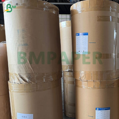 48gm 55gm Χαμηλής θερμοκρασίας ανθεκτική στην απόδειξη θερμικού χαρτιού Jumbo Roll για ετικέτα