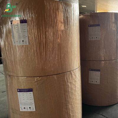 40GSM Λευκοί κυλίνδροι χάρτη χωρίς επίστρωση 840MM για συσκευασία παπουτσιών και υφασμάτων